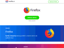 Tablet Screenshot of firefox.cz